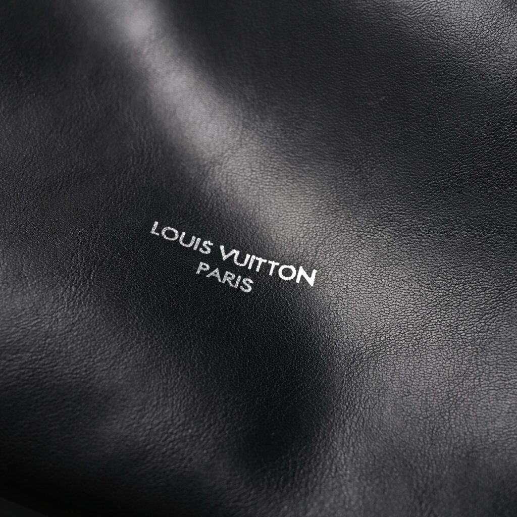 Louis Vuitton Montaigne Black Mahina Leather Shoulder Bag