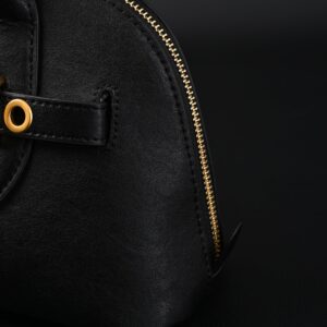 Miu Miu Black Leather Satchel Bag – Medium Structured Tote - Image 13