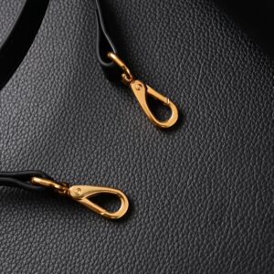 Miu Miu Black Leather Satchel Bag – Medium Structured Tote - Image 15