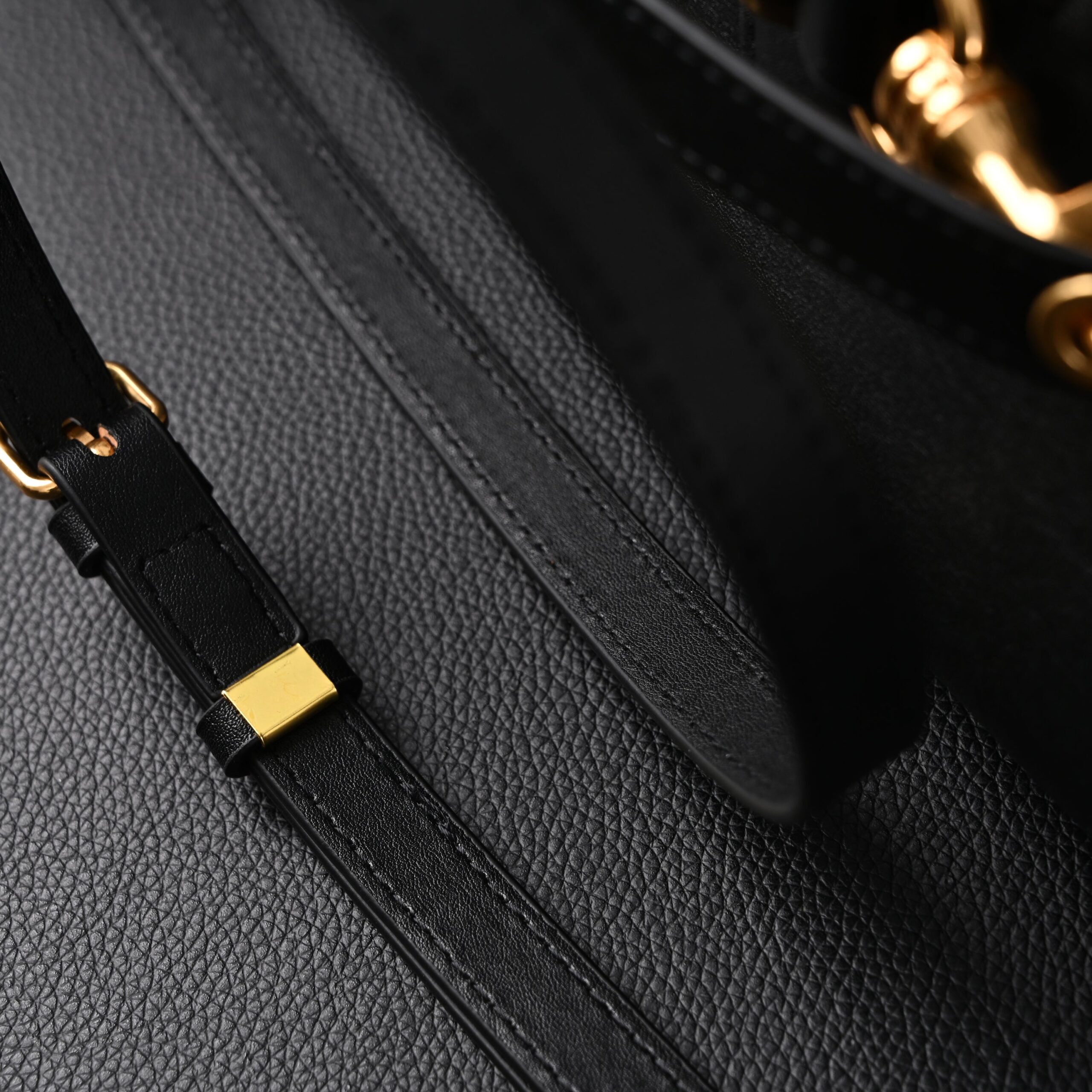 Miu Miu Black Leather Satchel Bag – Medium Structured Tote - Image 16