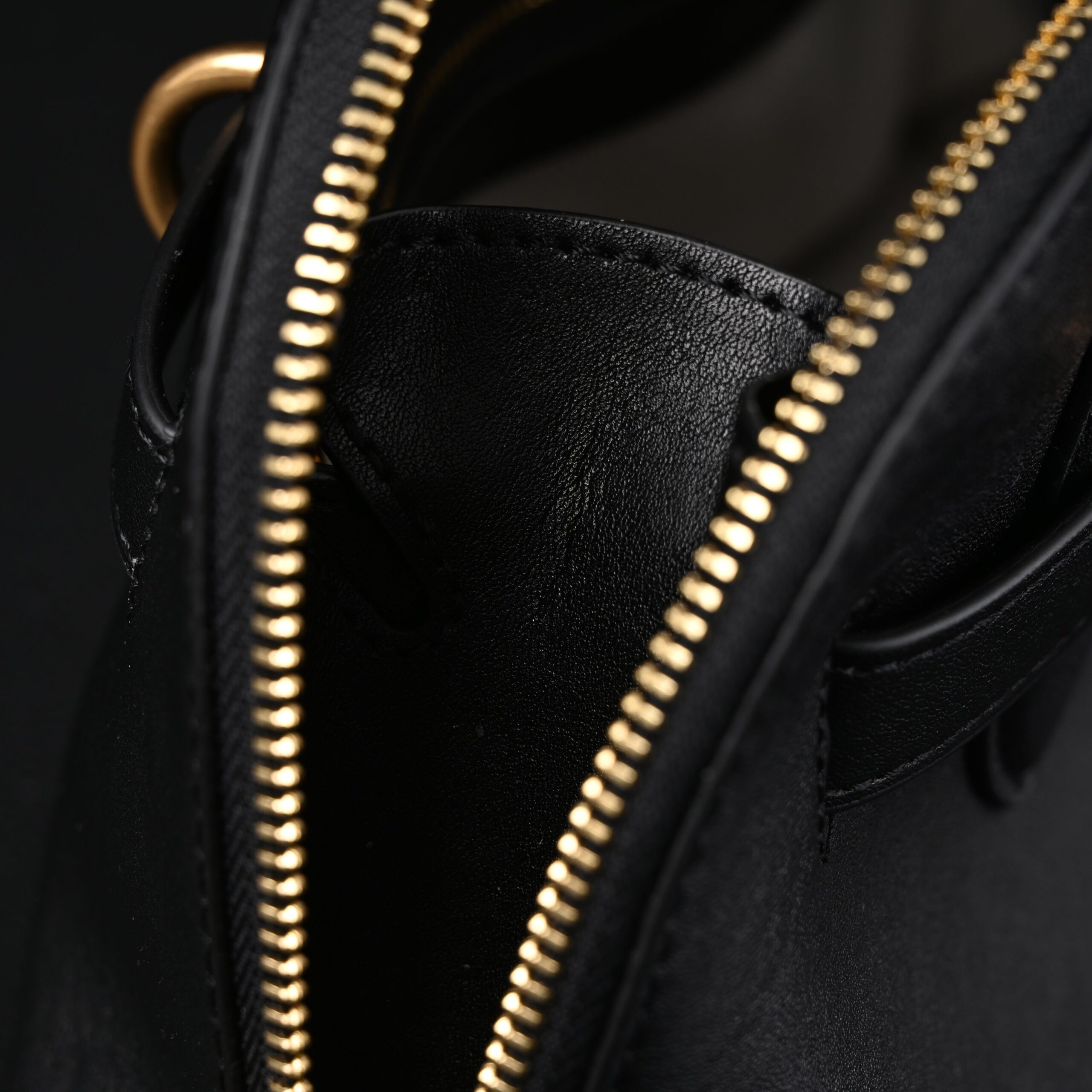Miu Miu Black Leather Satchel Bag – Medium Structured Tote - Image 18