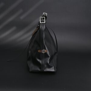 Louis Vuitton Black Mahina Leather Hobo Shoulder Bag - Image 6