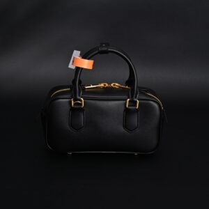 Miu Miu Leather Top Handle Satchel – Classic Black - Image 5