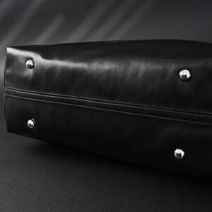 Louis Vuitton Black Mahina Leather Hobo Shoulder Bag - Image 8