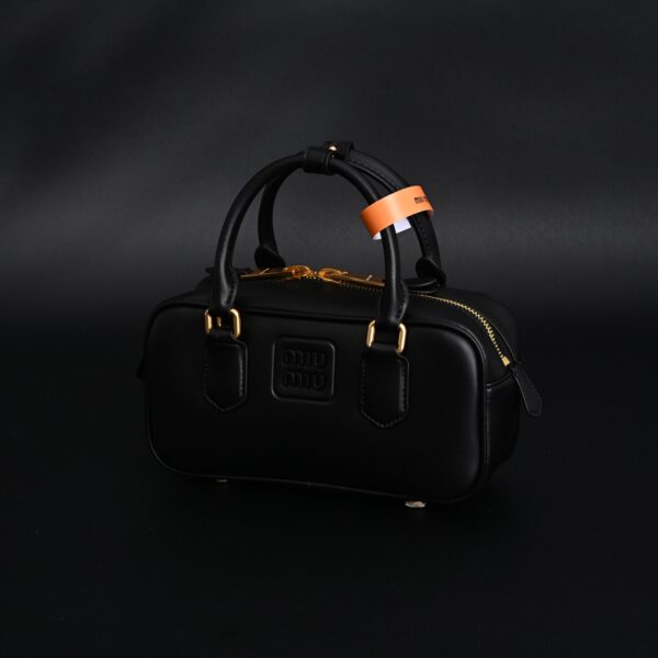 Miu Miu Leather Top Handle Satchel – Classic Black