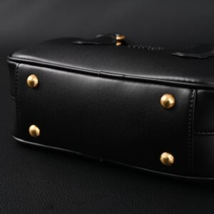 Miu Miu Black Matelassé Leather Satchel Bag – Mini Top Handle - Image 8