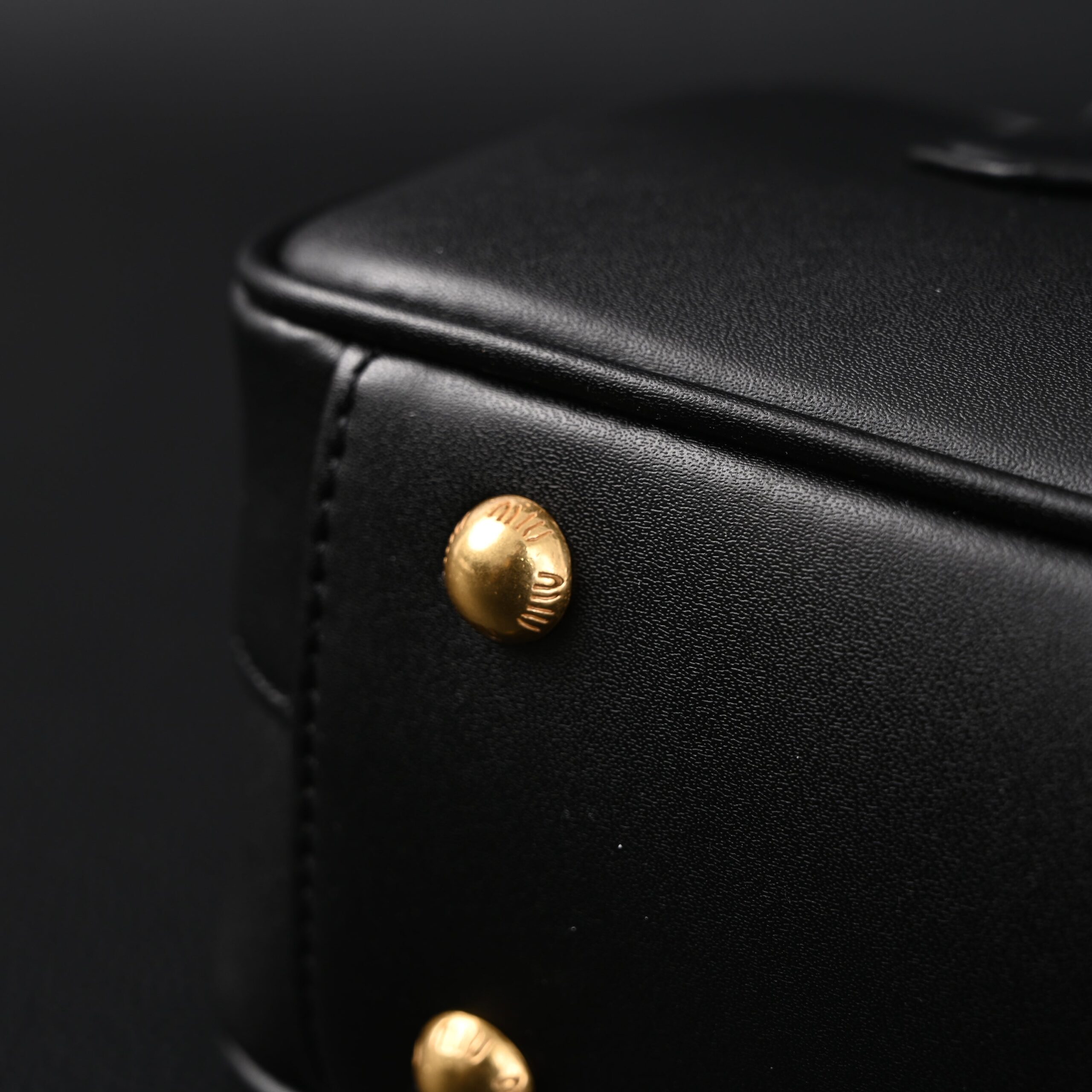 Miu Miu Black Matelassé Leather Satchel Bag – Mini Top Handle - Image 9