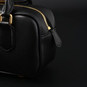 Miu Miu Leather Top Handle Satchel – Classic Black - Image 10