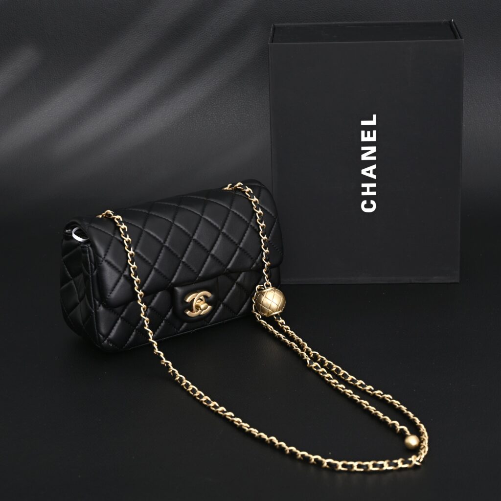 Chanel Classic Flap Mini Bag – Black Quilted Lambskin with Gold-Tone Hardware