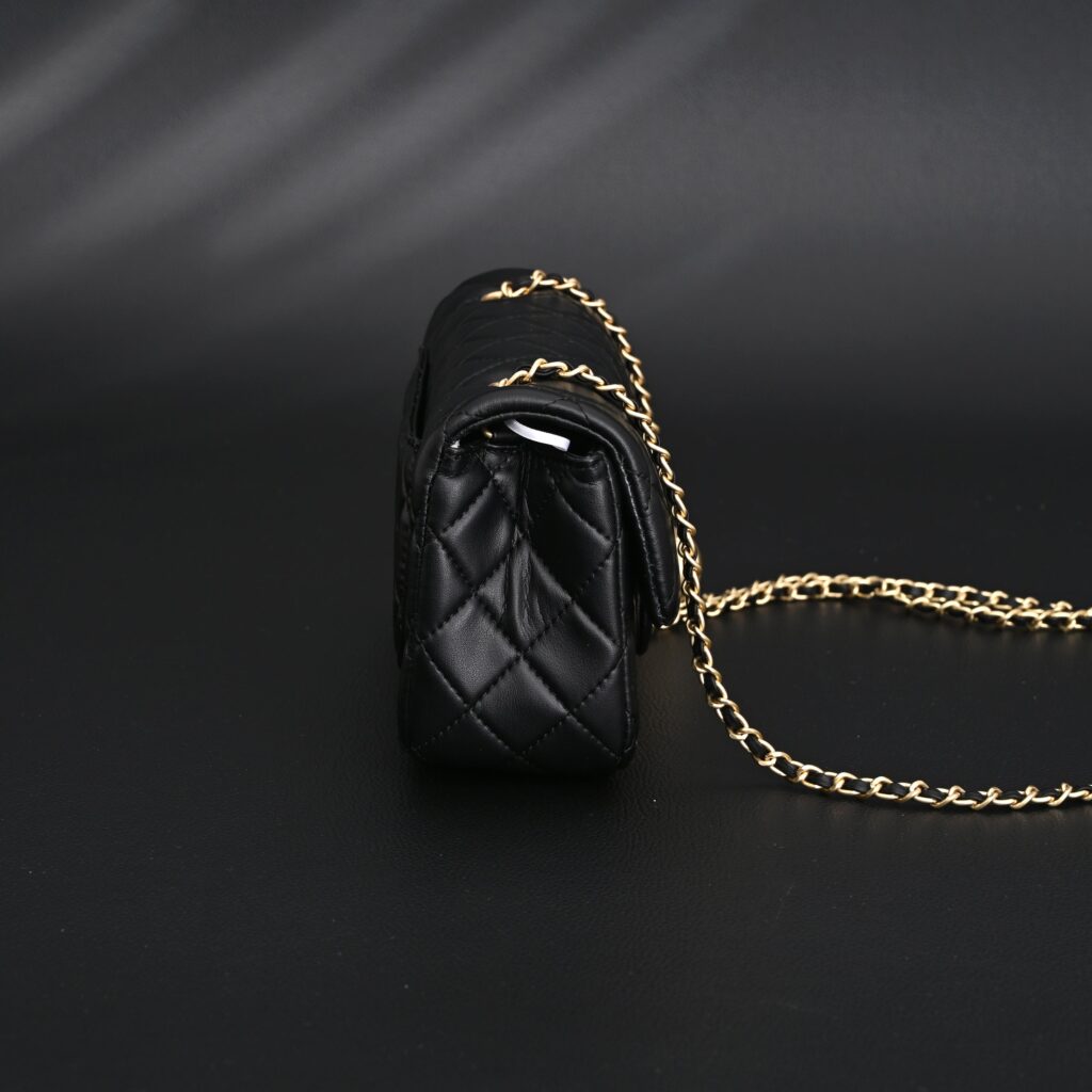 Chanel Classic Flap Mini Bag – Black Quilted Lambskin with Gold-Tone Hardware