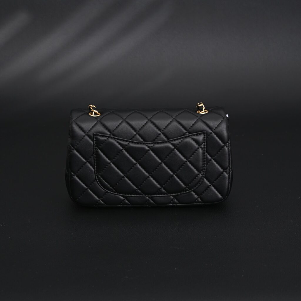Chanel Classic Flap Mini Bag – Black Quilted Lambskin with Gold-Tone Hardware