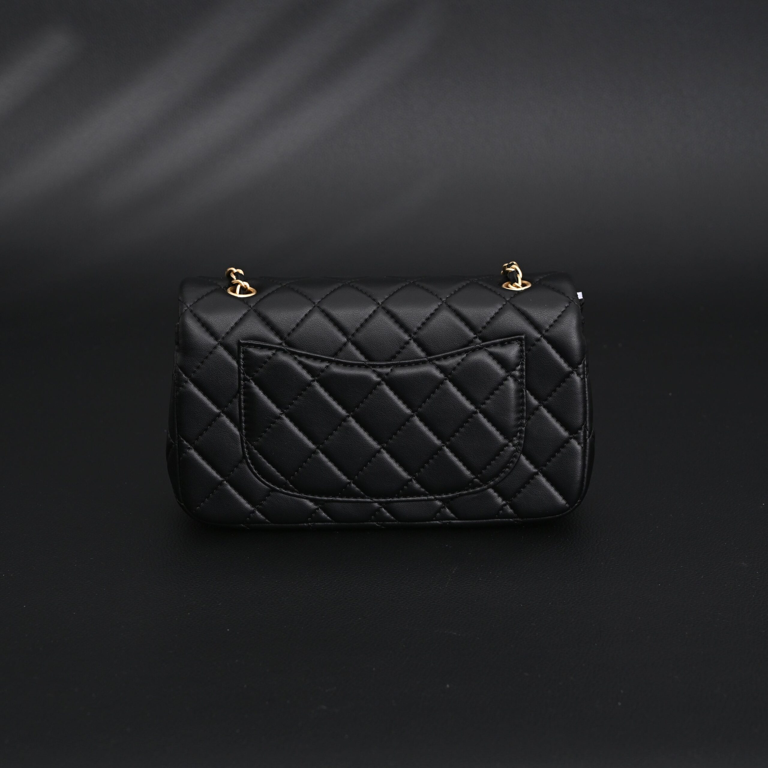 Chanel Classic Flap Mini Bag – Black Quilted Lambskin with Gold-Tone Hardware - Image 5