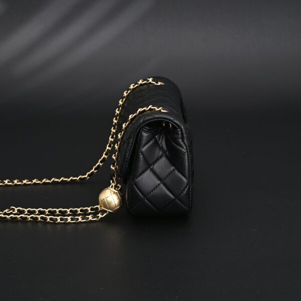 Chanel Classic Flap Mini Bag – Black Quilted Lambskin with Gold-Tone Hardware