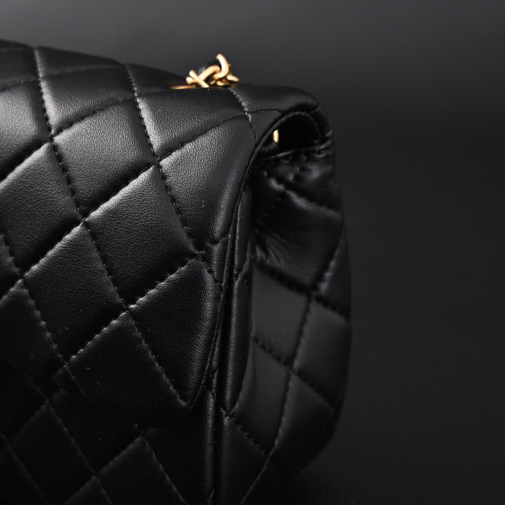 Chanel Classic Flap Mini Bag – Black Quilted Lambskin with Gold-Tone Hardware