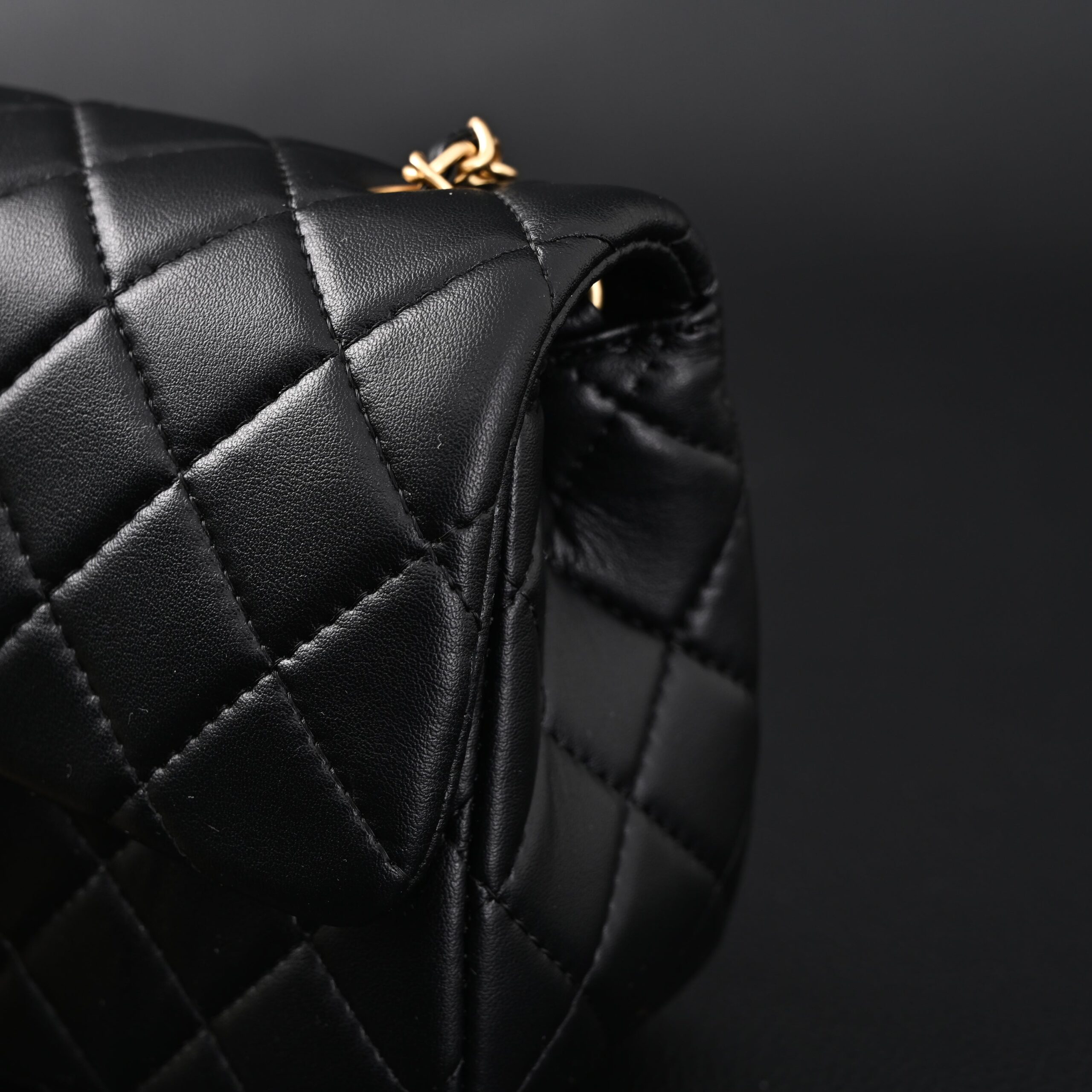 Chanel Classic Flap Mini Bag – Black Quilted Lambskin with Gold-Tone Hardware - Image 10