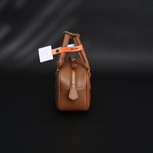 Miu Miu Leather Top Handle Satchel – Caramel Brown - Image 6