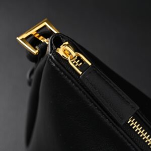 Prada Cleo Black Brushed Leather Shoulder Bag - Image 11