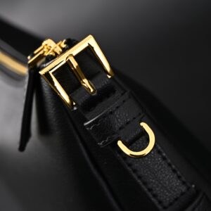 Prada Cleo Black Brushed Leather Shoulder Bag - Image 13