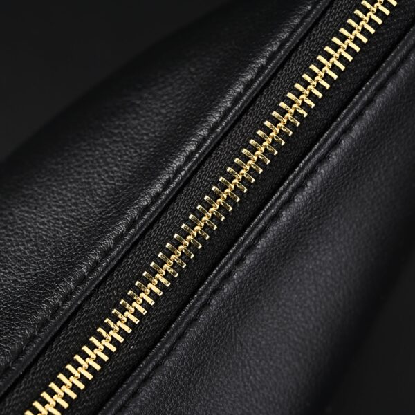 Prada Cleo Black Brushed Leather Shoulder Bag