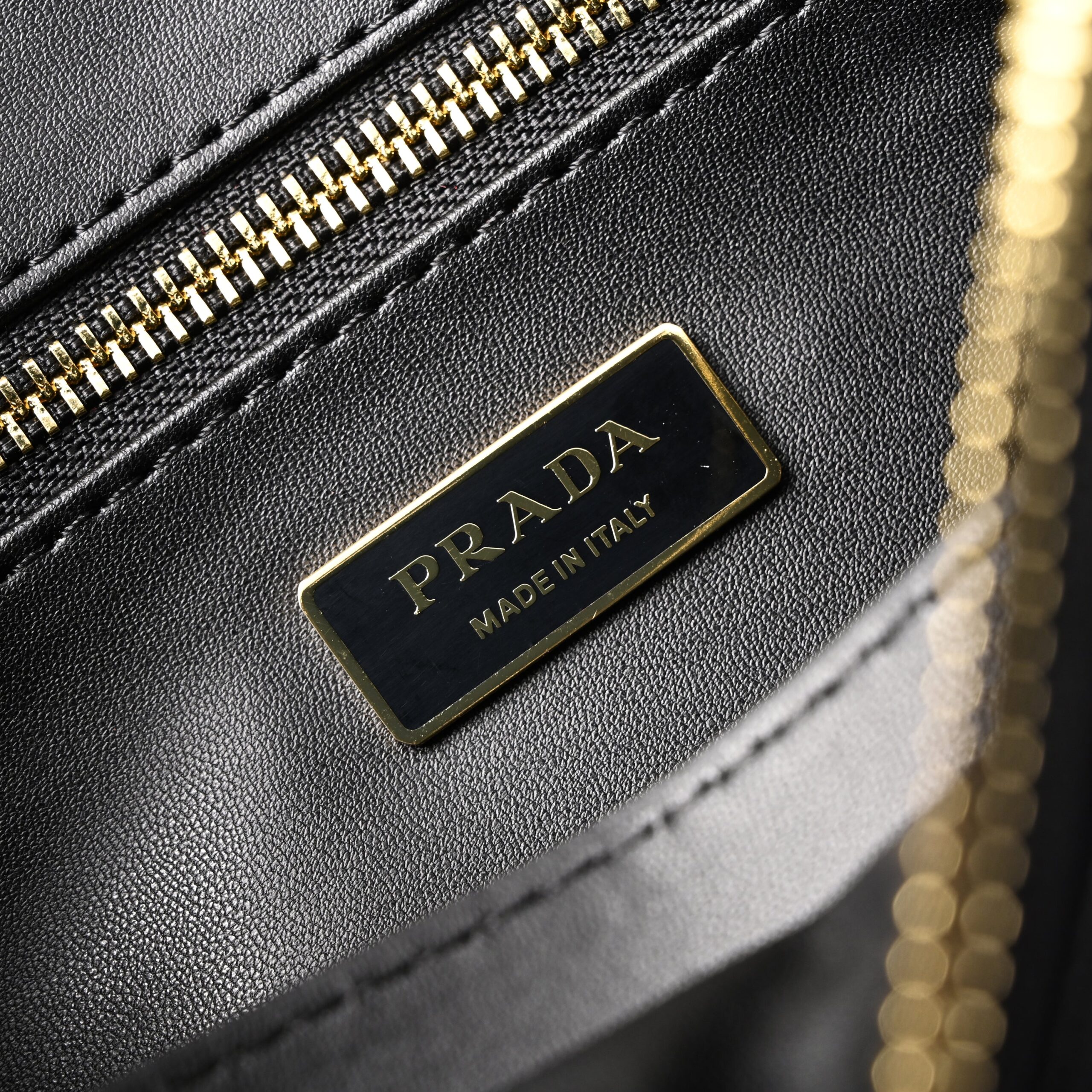 Prada Cleo Black Brushed Leather Shoulder Bag - Image 17