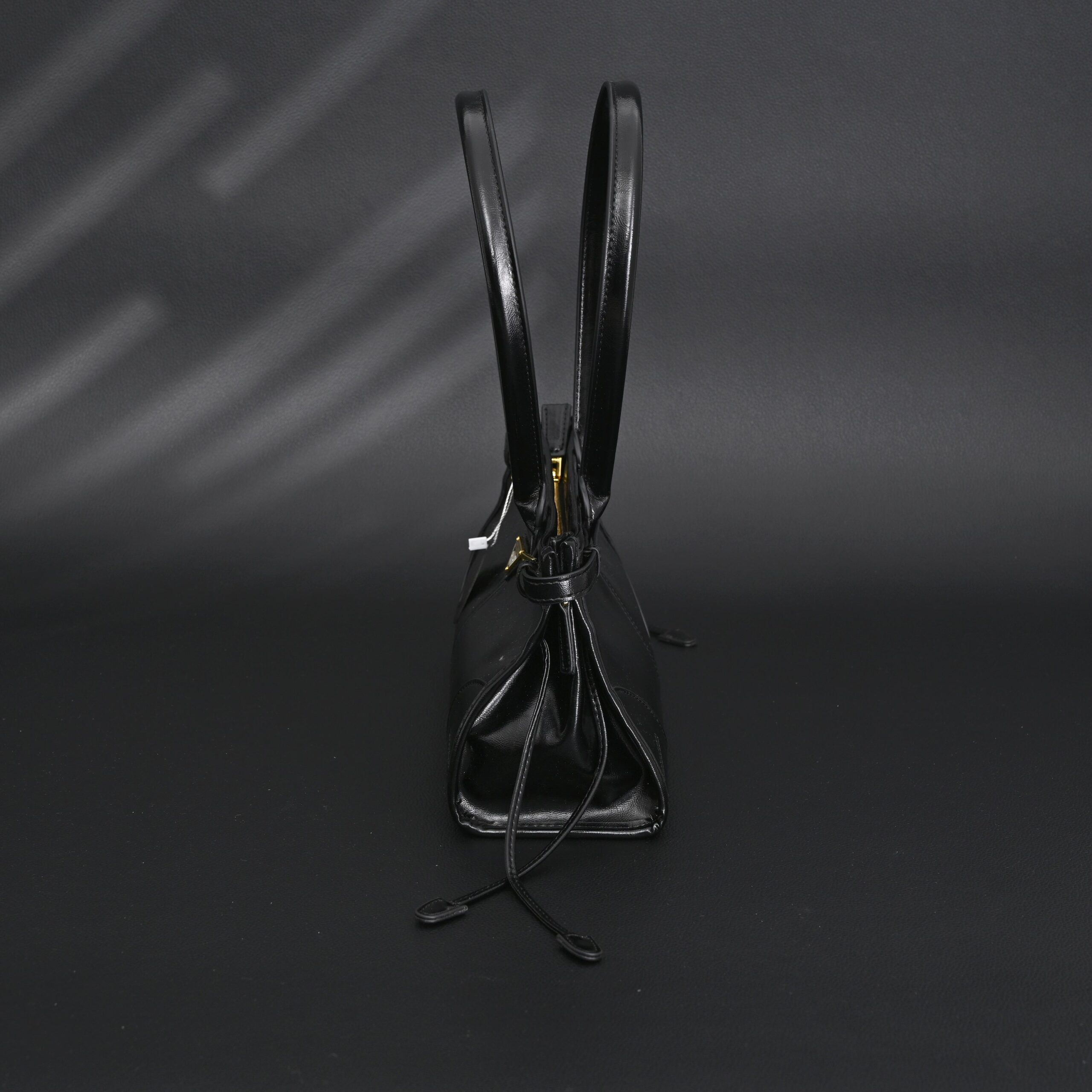 Prada Cleo Black Patent Leather Shoulder Bag with Gold Hardware - Image 6