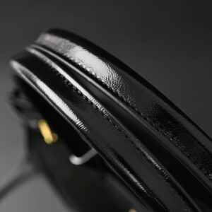 Prada Cleo Black Patent Leather Shoulder Bag with Gold Hardware - Image 13