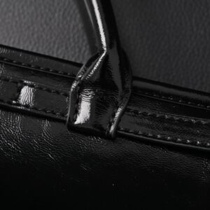 Prada Cleo Black Patent Leather Shoulder Bag with Gold Hardware - Image 15