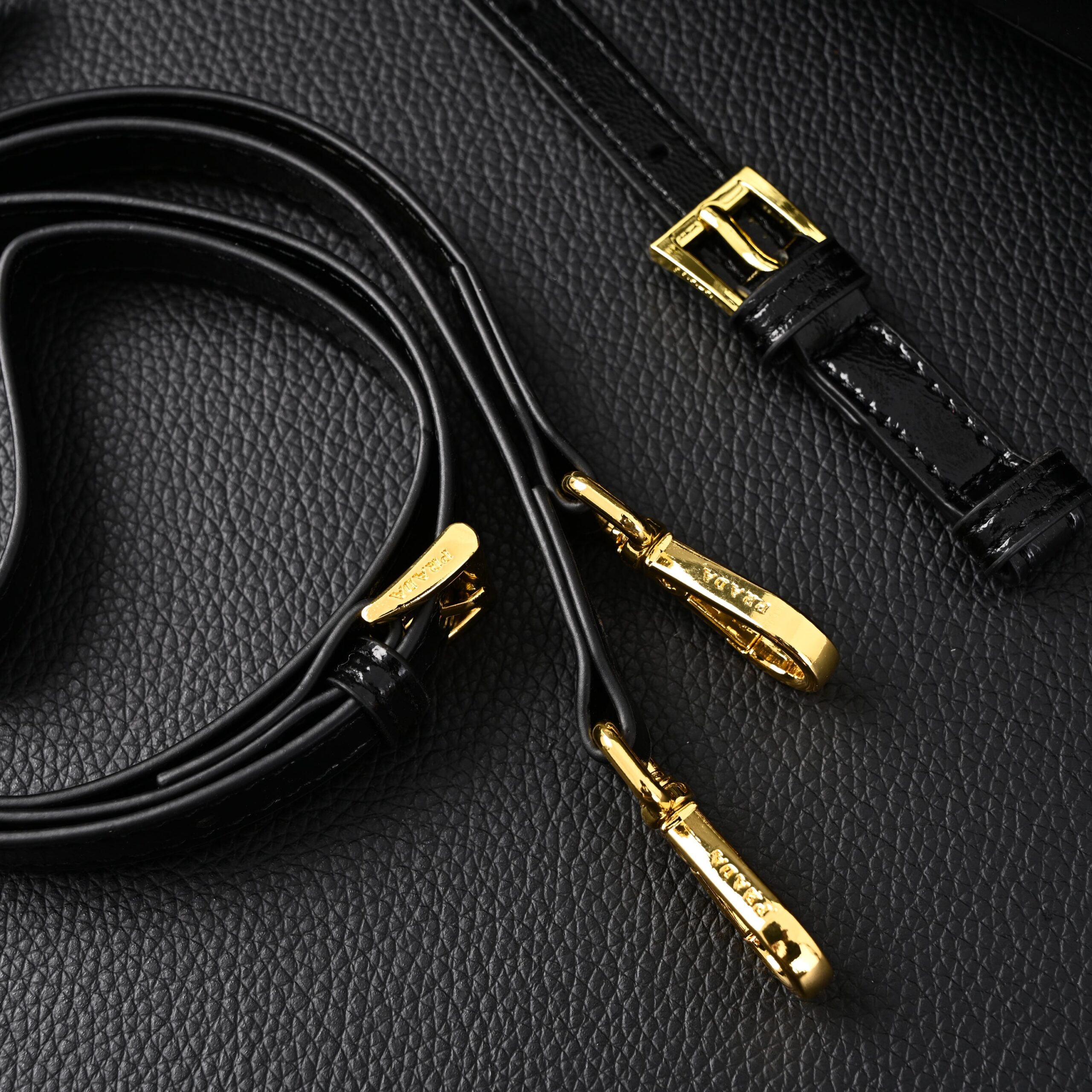 Prada Cleo Black Patent Leather Shoulder Bag with Gold Hardware - Image 17