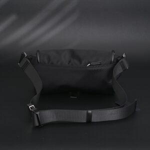 Prada Nylon Black Belt Bag with Silver Logo - Image 5