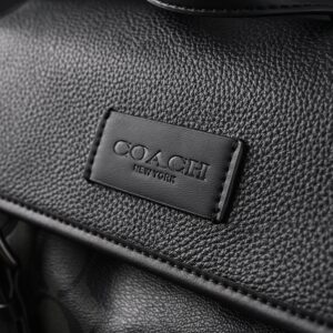 Coach Men’s Leather Backpack – Black Signature Canvas - Image 10