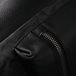 Coach Men’s Leather Backpack – Black Signature Canvas - Image 16