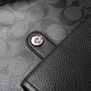 Coach Men’s Leather Backpack – Black Signature Canvas - Image 20