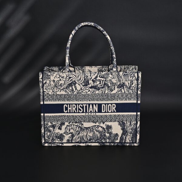 Dior Book Tote Bag – Blue Toile de Jouy Embroidery