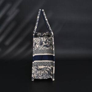 Dior Book Tote Bag – Blue Toile de Jouy Embroidery - Image 5