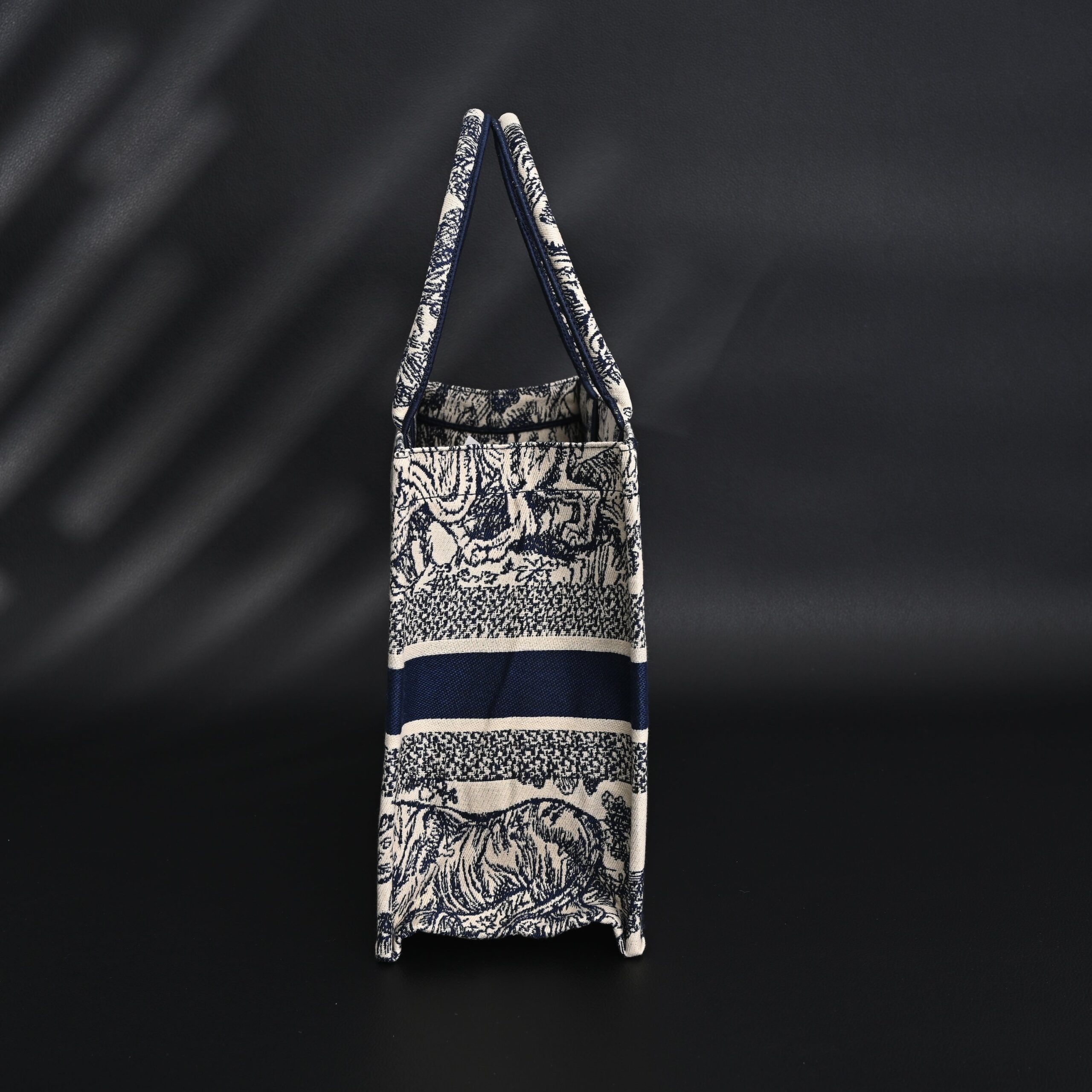 Dior Book Tote Bag – Blue Toile de Jouy Embroidery - Image 5
