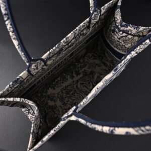 Dior Book Tote Bag – Blue Toile de Jouy Embroidery - Image 15