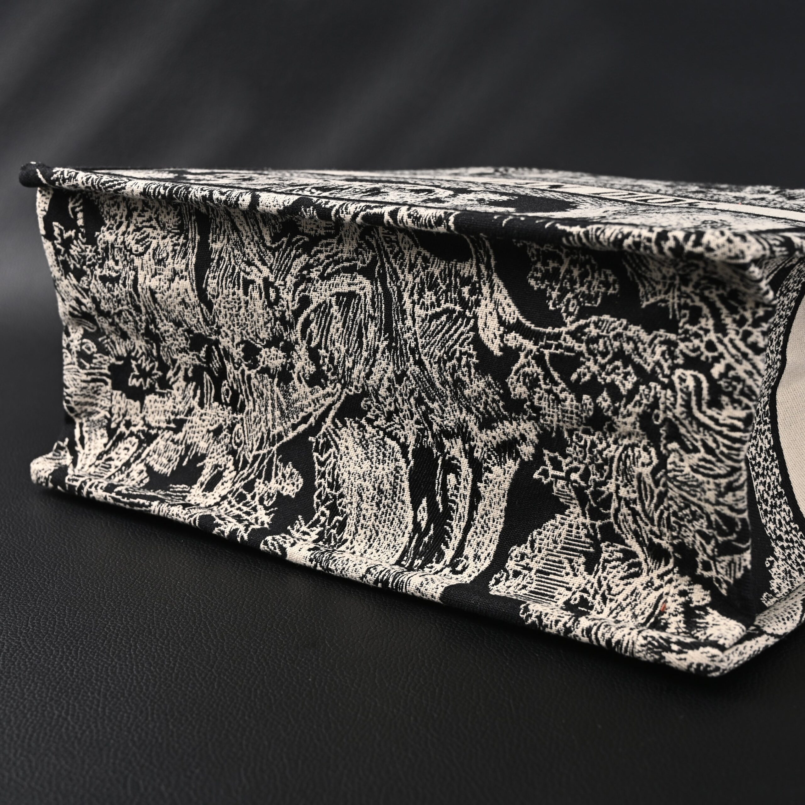 Dior Book Tote Bag – Black Toile de Jouy Embroidery - Image 7