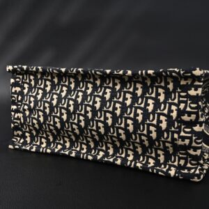 Christian Dior Medium Book Tote – Black Oblique Embroidery - Image 7