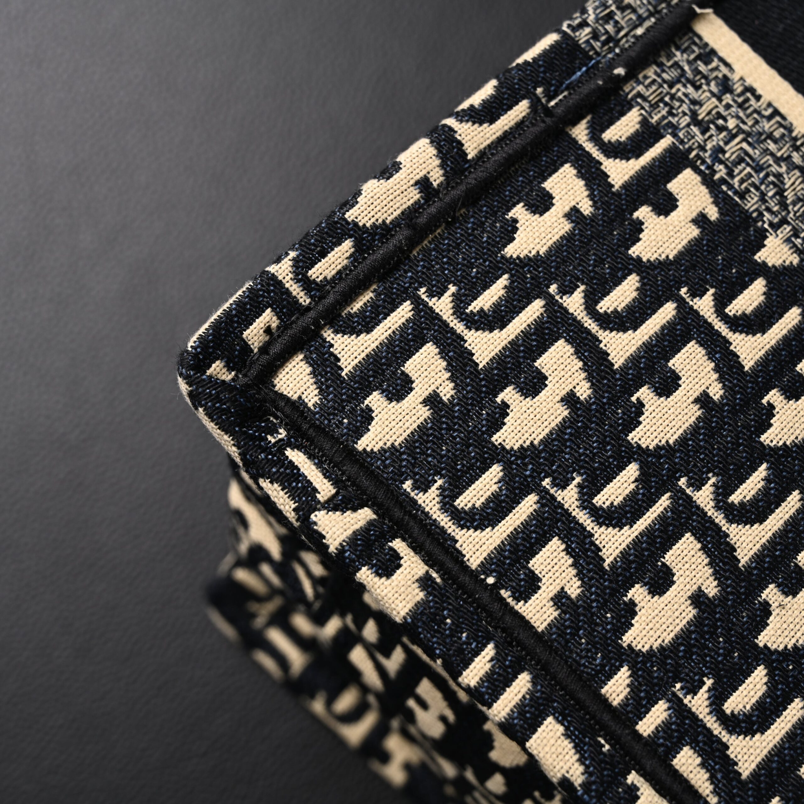 Christian Dior Medium Book Tote – Black Oblique Embroidery - Image 11