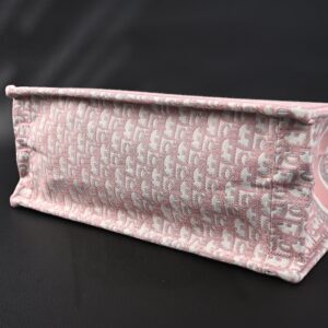Christian Dior Large Book Tote – Pink Oblique Embroidery - Image 7