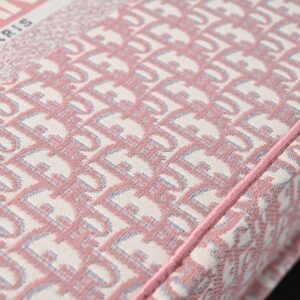 Christian Dior Large Book Tote – Pink Oblique Embroidery - Image 10