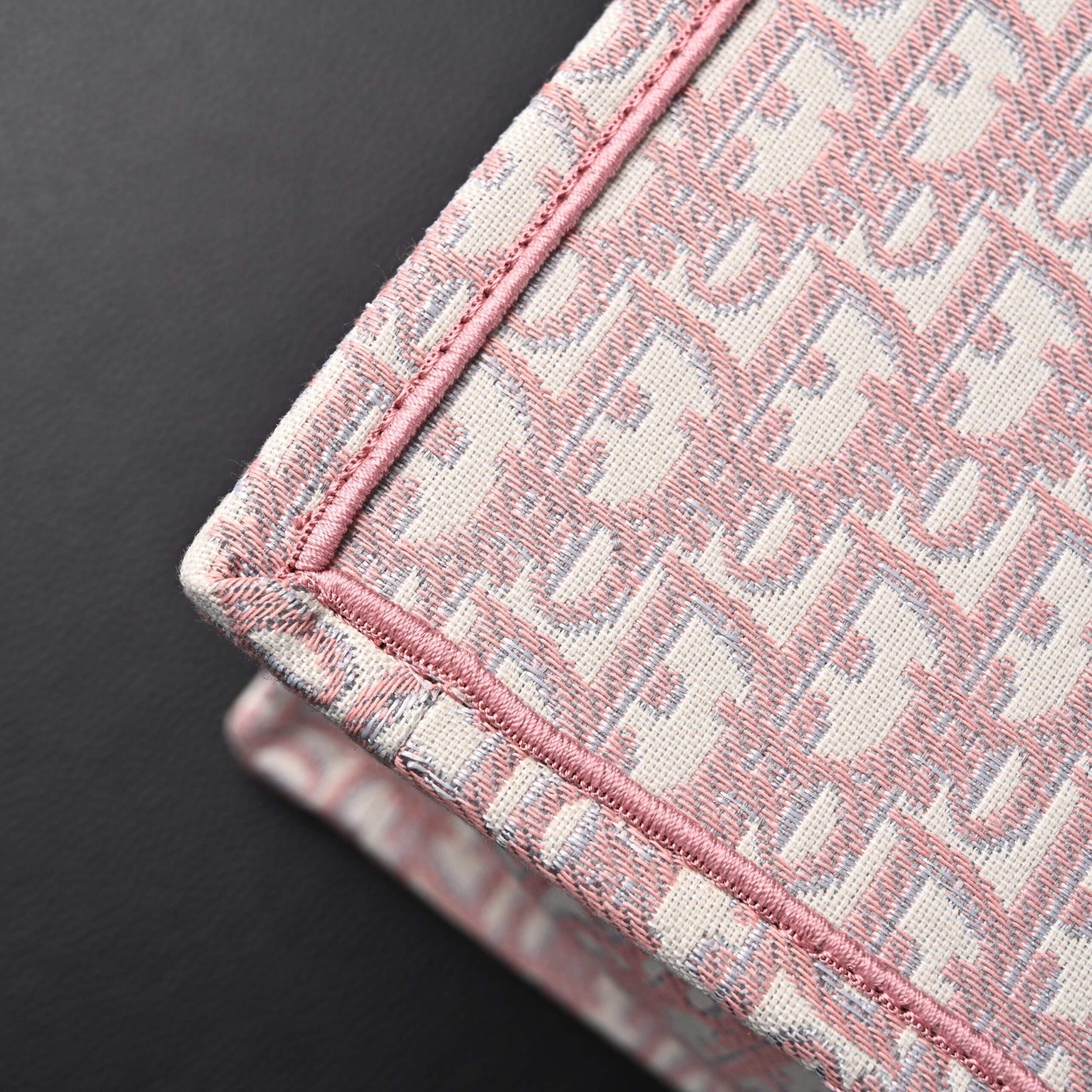 Christian Dior Large Book Tote – Pink Oblique Embroidery - Image 11