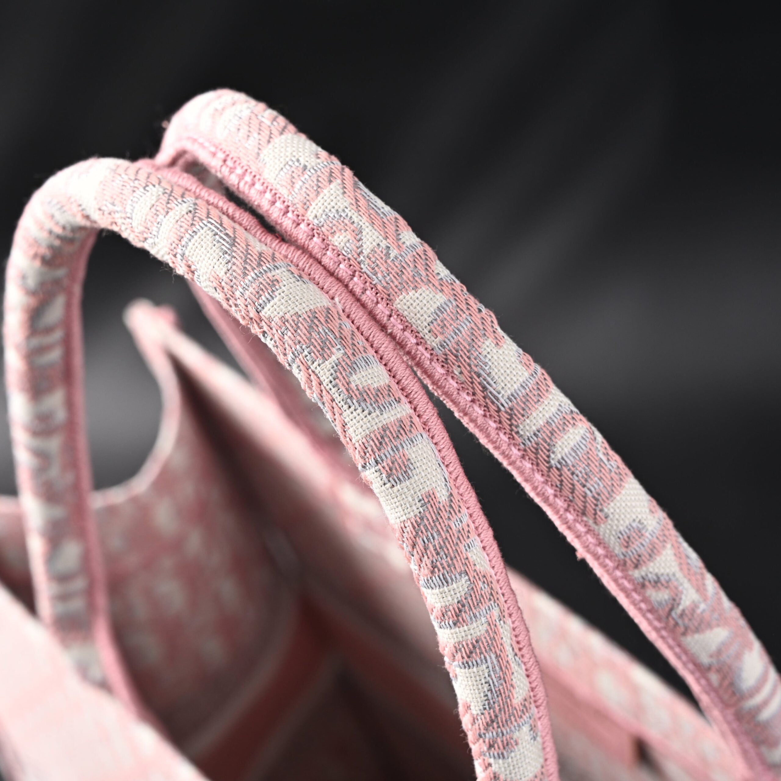 Christian Dior Large Book Tote – Pink Oblique Embroidery - Image 15