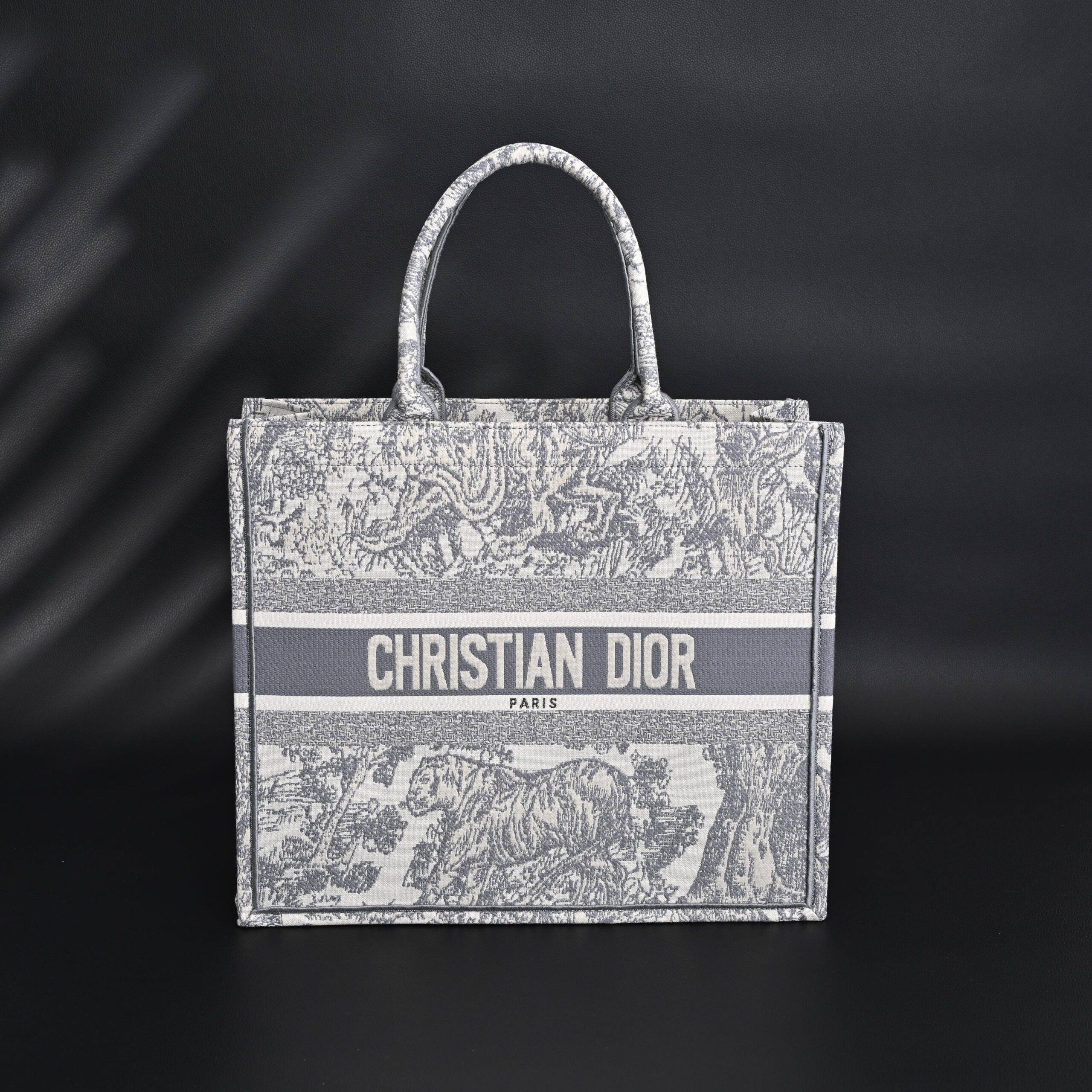 Christian Dior Large Book Tote – Toile de Jouy Embroidery - Image 1