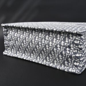 Christian Dior Large Book Tote – Grey Oblique Embroidery - Image 7