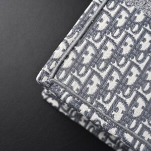 Christian Dior Large Book Tote – Grey Oblique Embroidery - Image 11