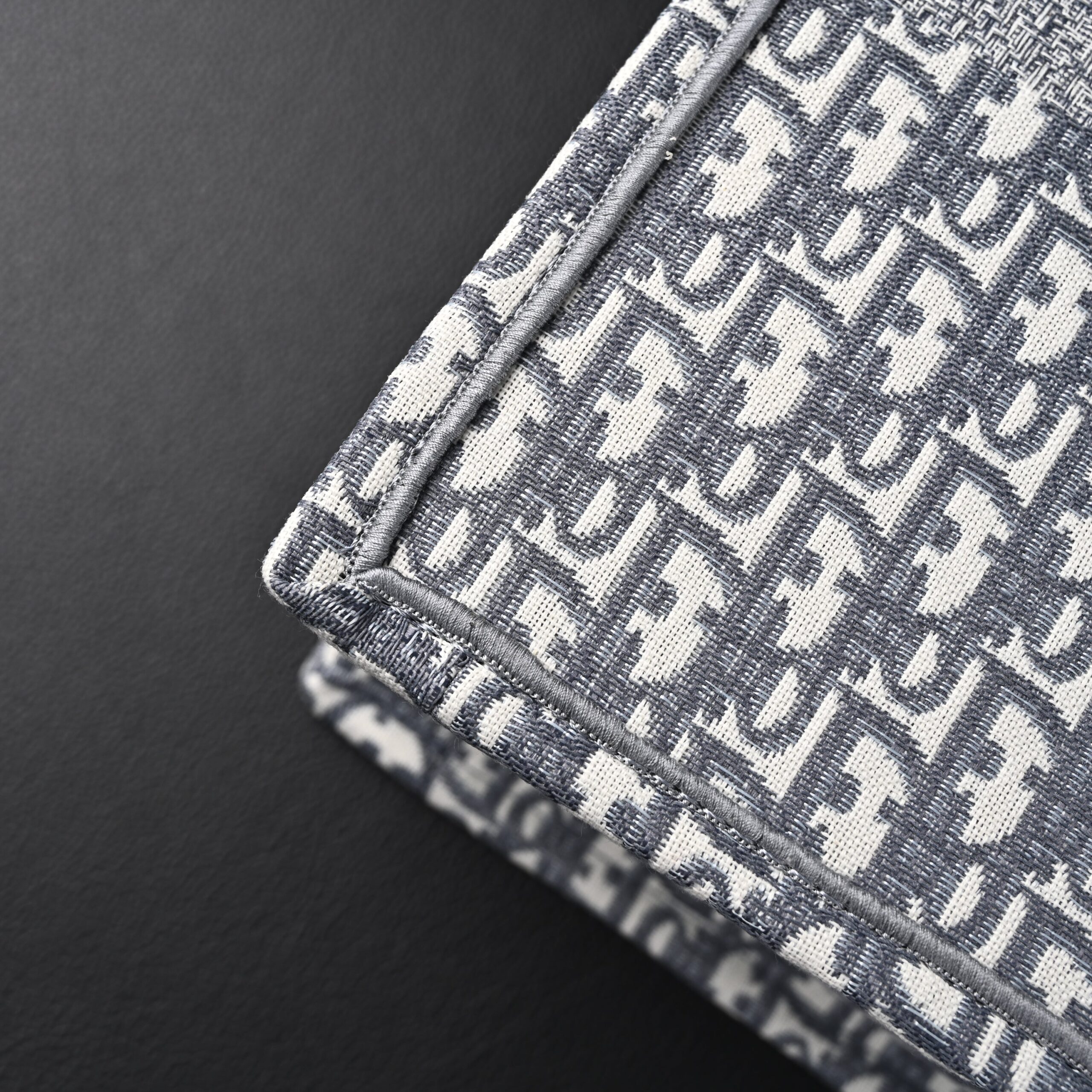 Christian Dior Large Book Tote – Grey Oblique Embroidery - Image 11