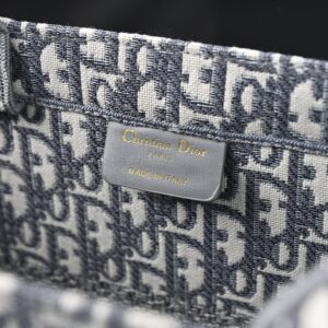 Christian Dior Large Book Tote – Grey Oblique Embroidery - Image 15
