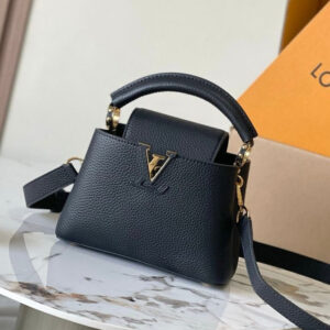 Louis vuitton capucines mini black