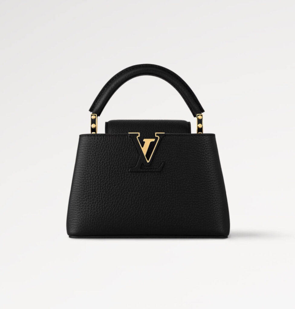 Louis vuitton capucines mini black